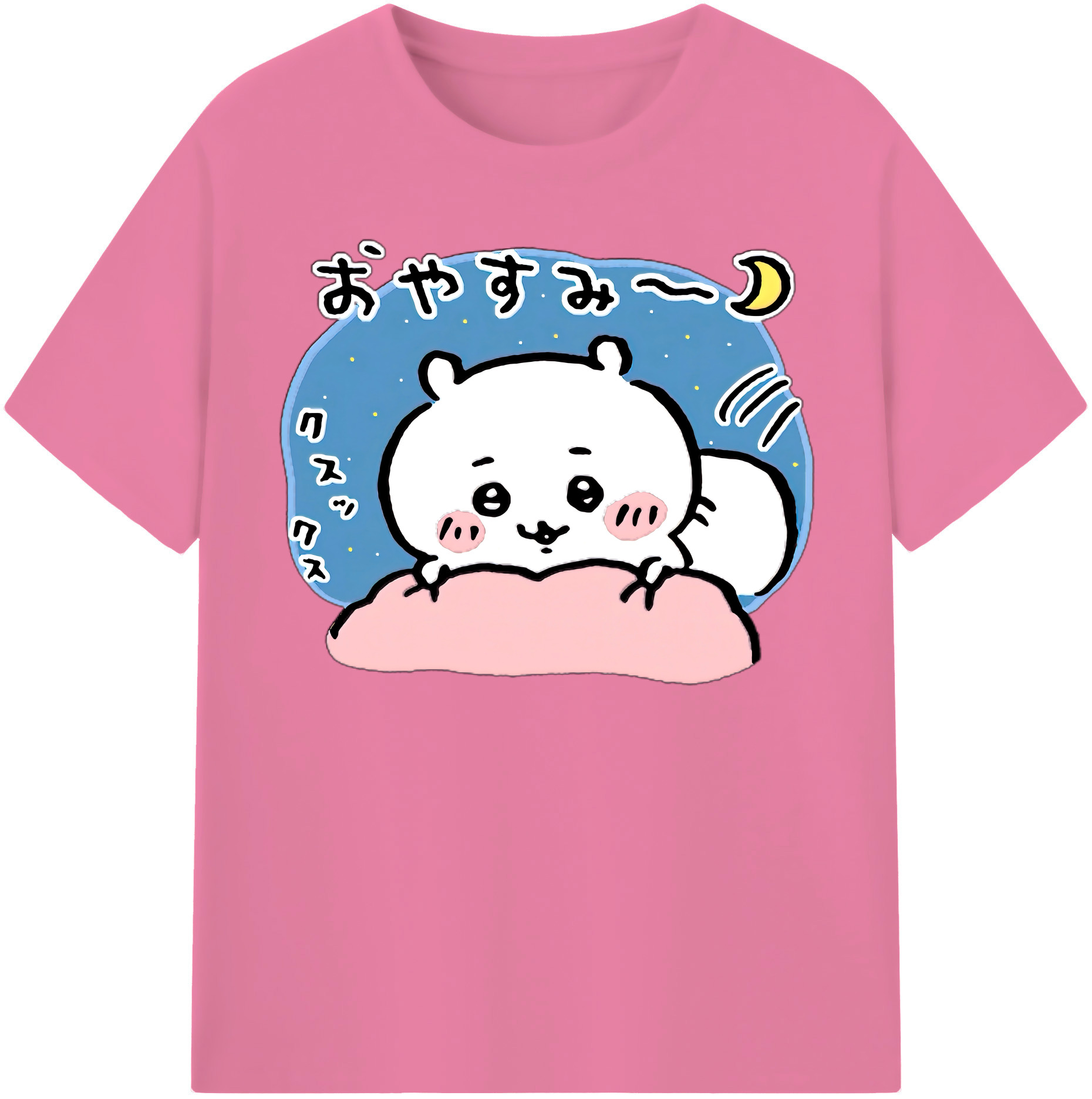 （画像用） ちいかわ ちいかわ Chii-kawa chiikawa 綿100％半袖Tシャツ（フロントプリント）